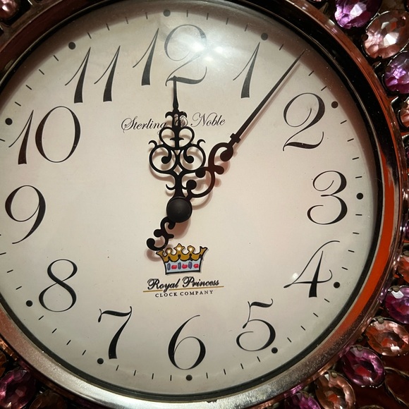 Princess Bling Pink Purple & Silver Sterling & Noble Royal Princess Clock Co. - Picture 7 of 15